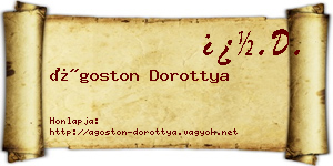 Ágoston Dorottya névjegykártya